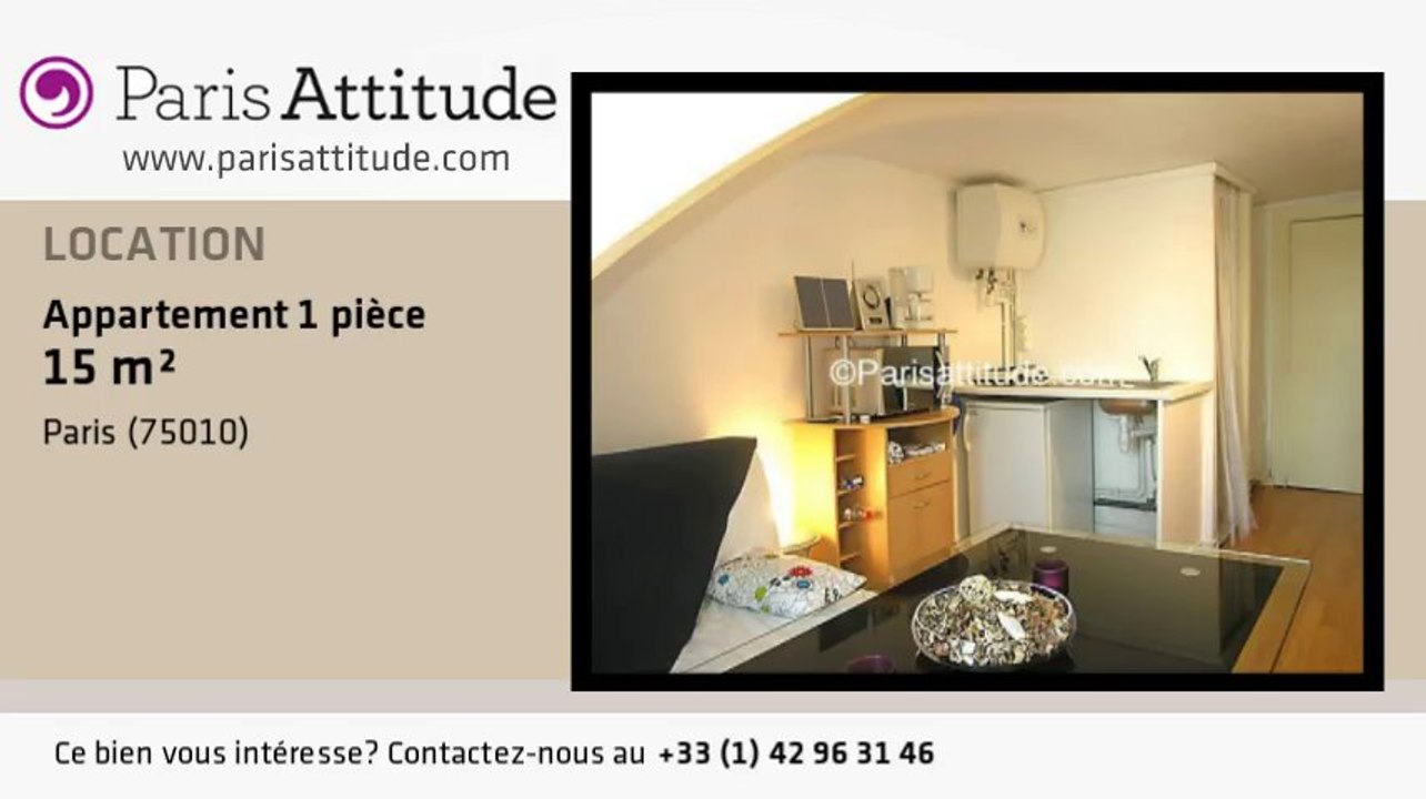 Appartement Studio à louer - Faubourg St Martin, Paris - Ref. 4859