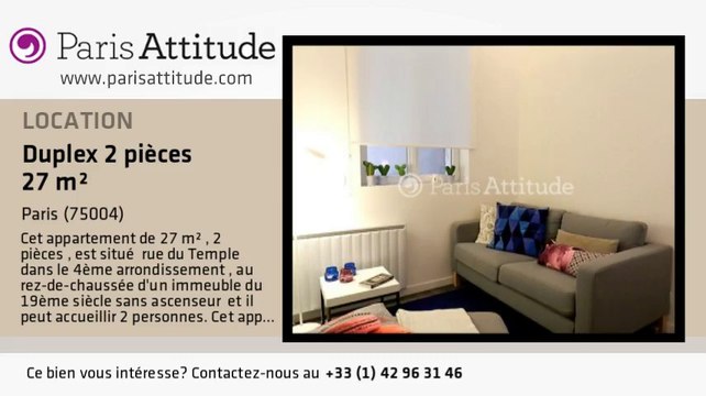 Duplex 1 Chambre à louer - Centre George Pompidou, Paris - Ref. 8557