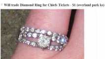 Woman Trades Wedding Ring for Chiefs Tickets on Craigslist