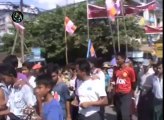 مظاهرات الرهبان مع البوذيين ضد زيارة وفد منظمة التعاون الإسلامي لميانمار