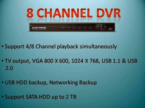 Digital Video Recorder - Avtron DVR - AVcap DVR - Stand Alone DVR