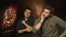 Liam Hemsworth and Josh Hutcherson Hunger Games