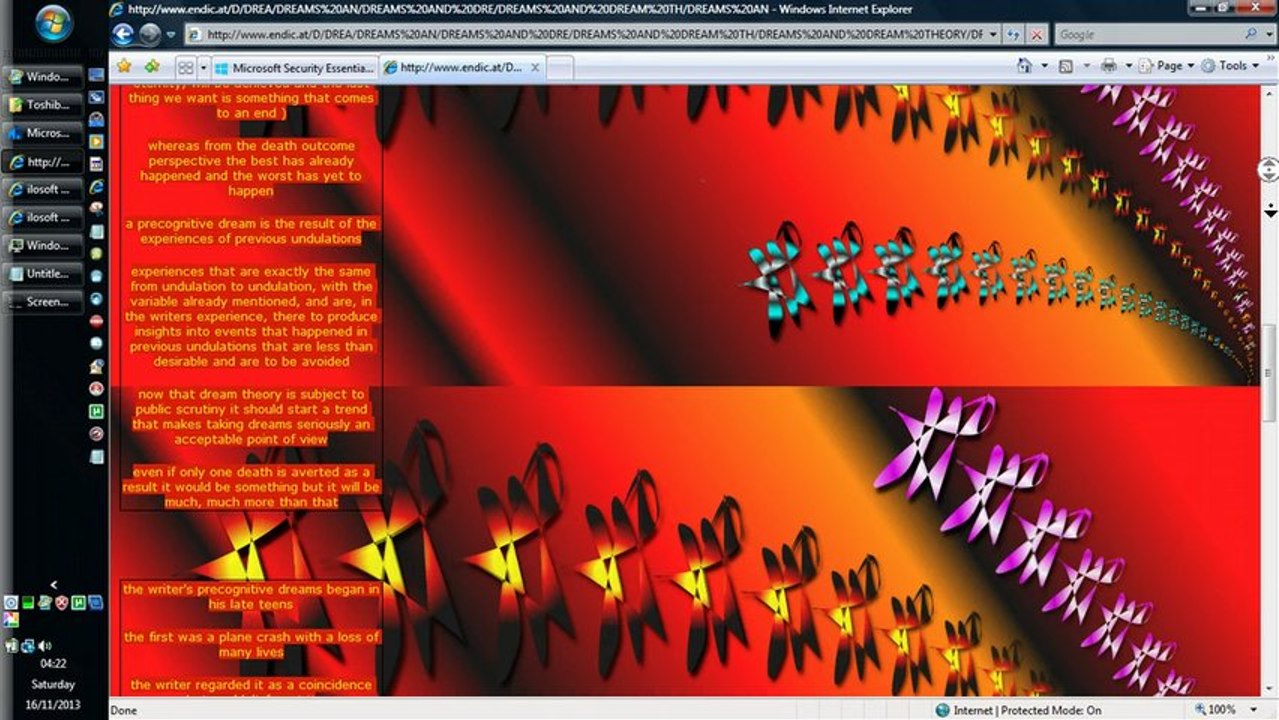 Dreams And Dream Theory-16-11-2013