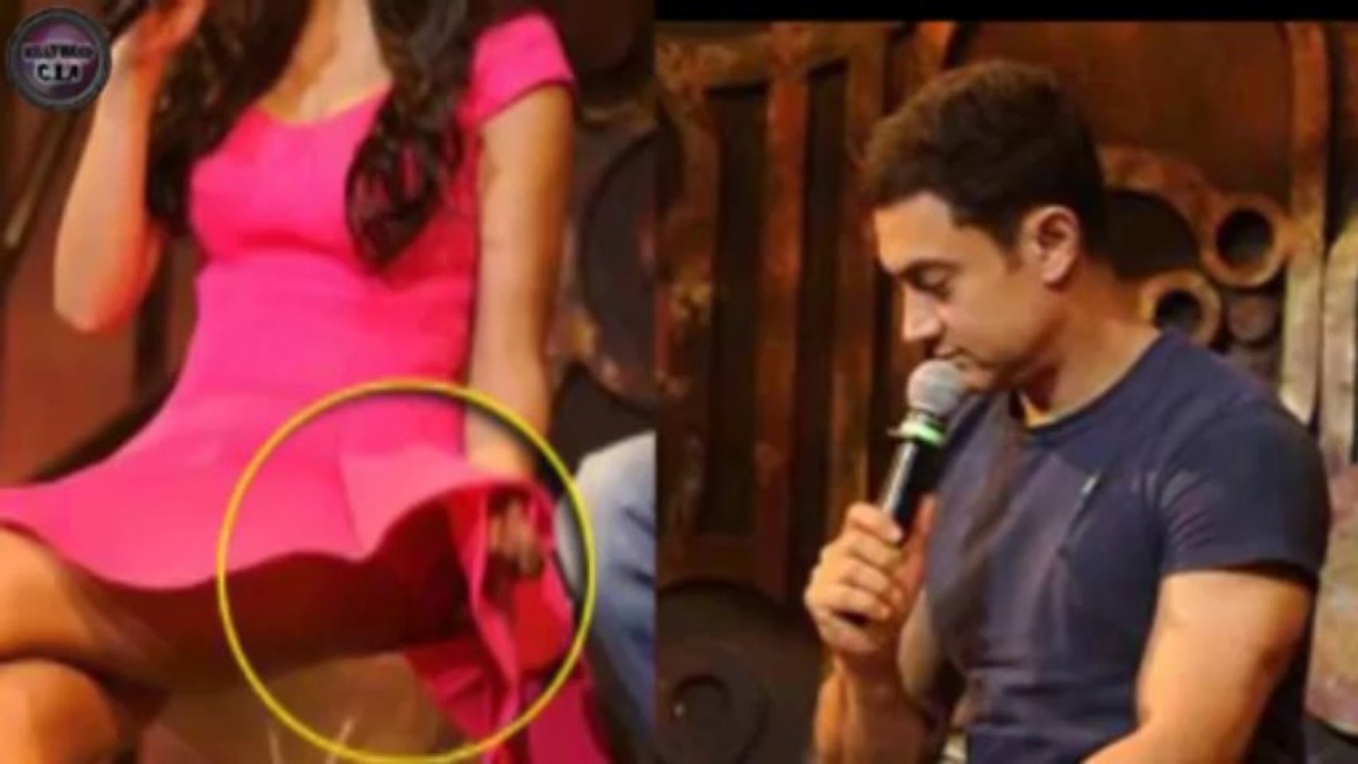 Katrina Kaif S Wardrobe Malfunction At Dhoom 3 Song Launch Video