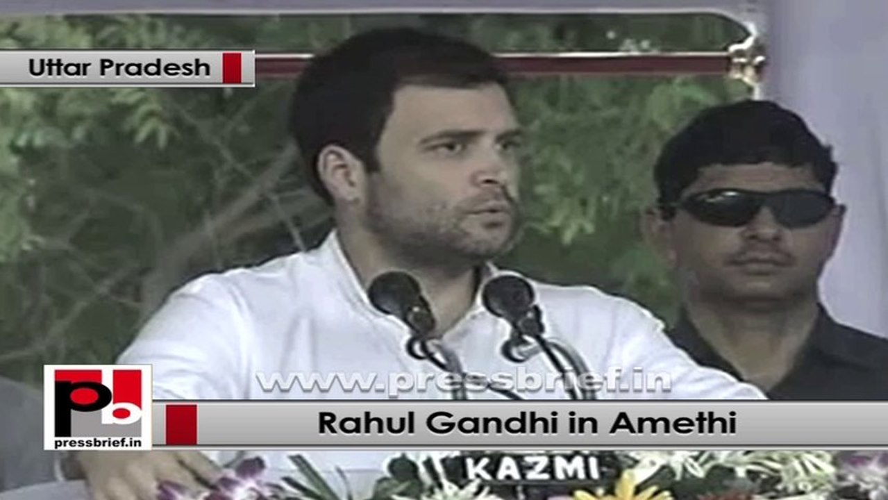 Rahul Gandhi in Amethi recalls Rajiv Gandhi