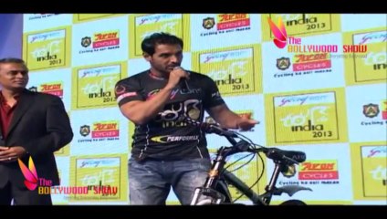 John Abraham at Cyclothon Press Conference