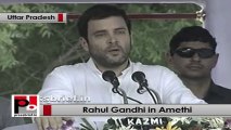 Rahul Gandhi in Amethi says he gets strength from the people