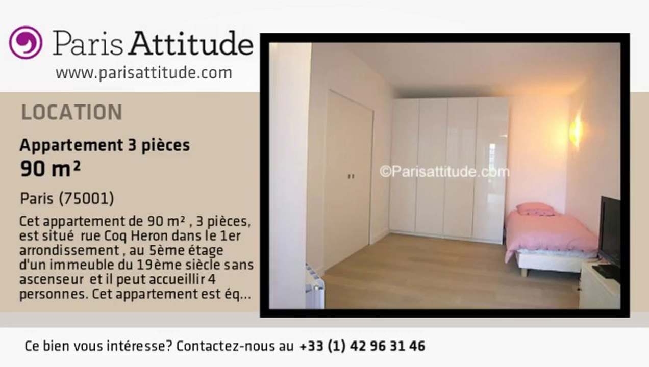 Appartement 2 Chambres à louer - Palais Royal, Paris - Ref. 7290