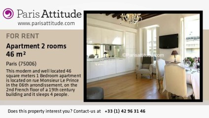 1 Bedroom Apartment for rent - Jardin du Luxembourg, Paris - Ref. 3095