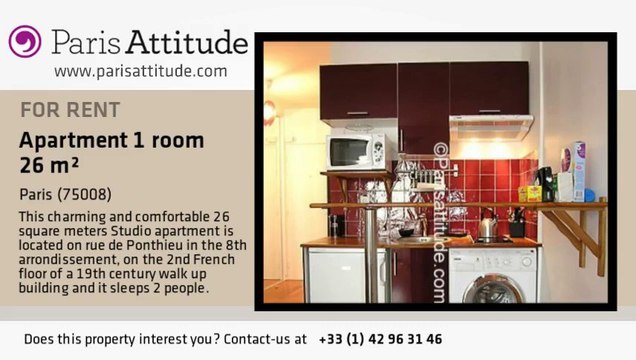 Studio Apartment for rent - Champs Elysées, Paris - Ref. 2414