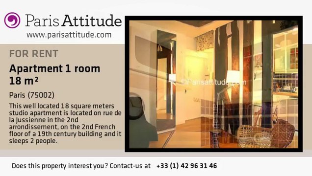 Studio Apartment for rent - Montorgueil, Paris - Ref. 1251