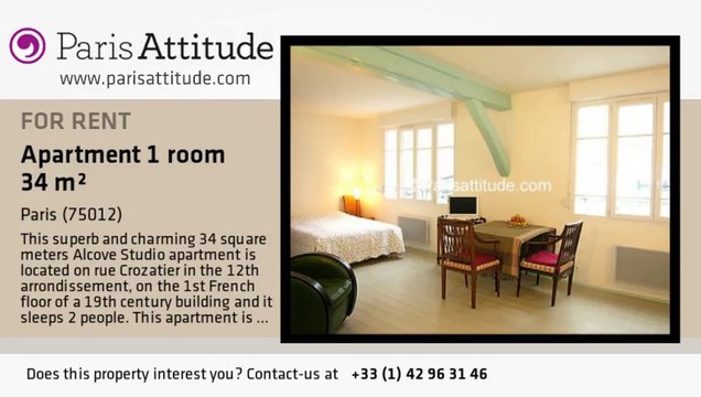 Alcove Studio Apartment for rent - Reuilly Diderot, Paris - Ref. 4226