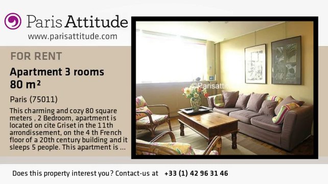 2 Bedroom Duplex for rent - Ménilmontant, Paris - Ref. 1404