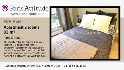 1 Bedroom Apartment for rent - Ecole Militaire/Unesco, Paris - Ref. 7864