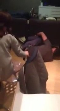 Catch the grape... And fall! ahaha Funny fail!