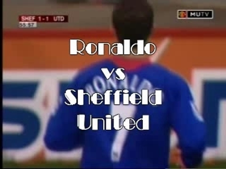CRonaldo vs Sheffield (Away 06-07)