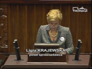 Ligia Krajewska - Wystąpienie z dnia 25 września 2013 roku.