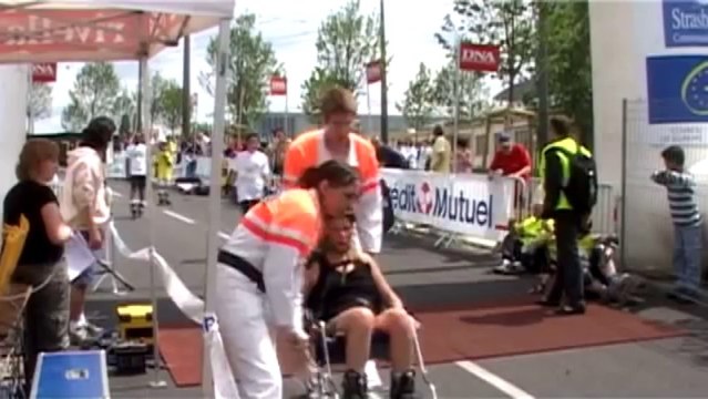 Crash aux Courses de Strasbourg 2008