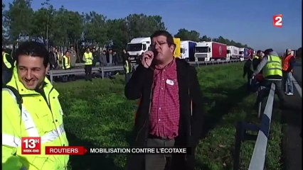 Opérations escargots des routiers contre l'écotaxe