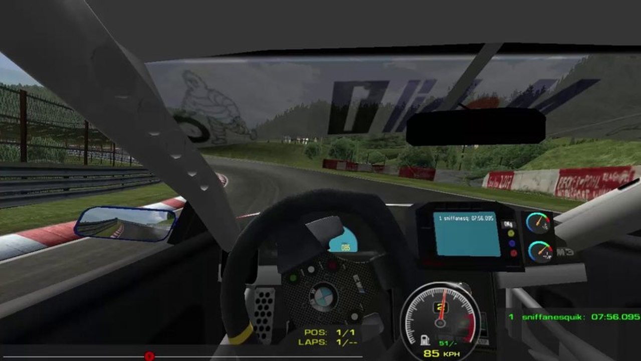 rFactor - BMW m3 GTR on Nurburgring -Sniffanesquik