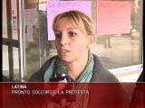 LATINA: SICUREZZA AL PRONTO SOCCORSO, LA PROTESTA