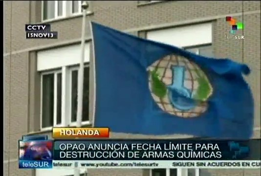 OPAQ fija fecha límite para la destrucción de armas químicas en Siria