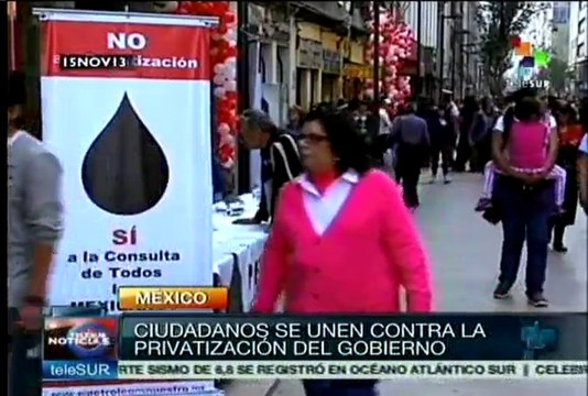 Grupos de izquierda en México rechazan reforma energética