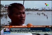 Pescadores filipinos son afectados por el tifón Haiyan