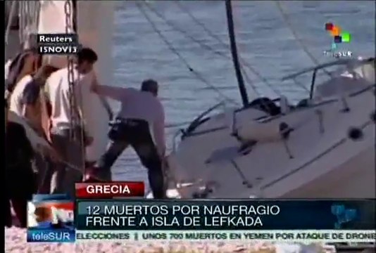 Naufragio en Grecia deja 12 inmigrantes muertos