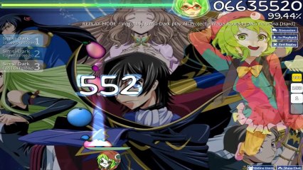 Osu! - Code Geass R2 ED2 Single - Waga Routashi Aku no Hana ( Hard )