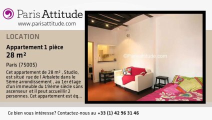 Appartement Studio à louer - Port Royal, Paris - Ref. 6727