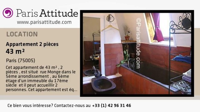 Appartement 1 Chambre à louer - Place Monge, Paris - Ref. 2059