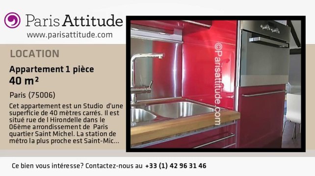 Appartement Studio à louer - Quartier Latin/St Michel, Paris - Ref. 2764