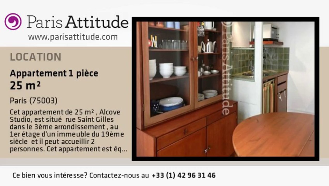 Appartement Alcove Studio à louer - Musée Picasso, Paris - Ref. 8363