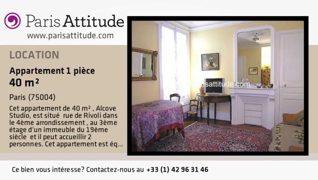 Appartement Alcove Studio à louer - St Paul, Paris - Ref. 1174