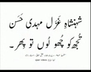 Mehdi Hassan tujh ko chu loon to phir-3 Live Performance