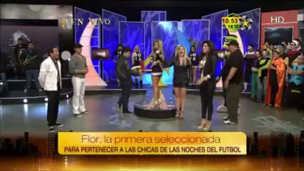 Flor quiere estar en Las Noches del Futbol