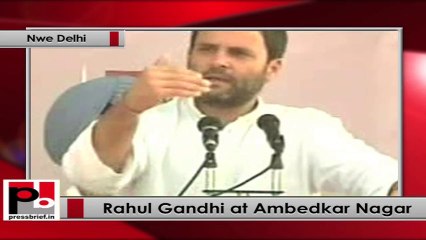 Rahul Gandhi  at Ambedkar Nagar (New Delhi)