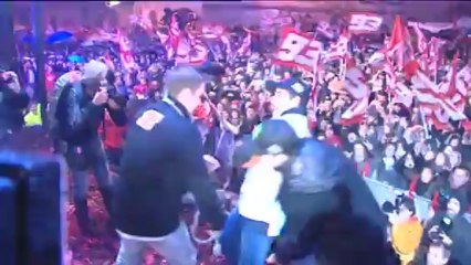 Marc Márquez aclamado por más de 5000 personas en Cervera