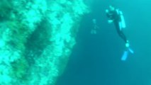 da Blue Hole descent (1st time ever at 42m meters deep - 135 feet)