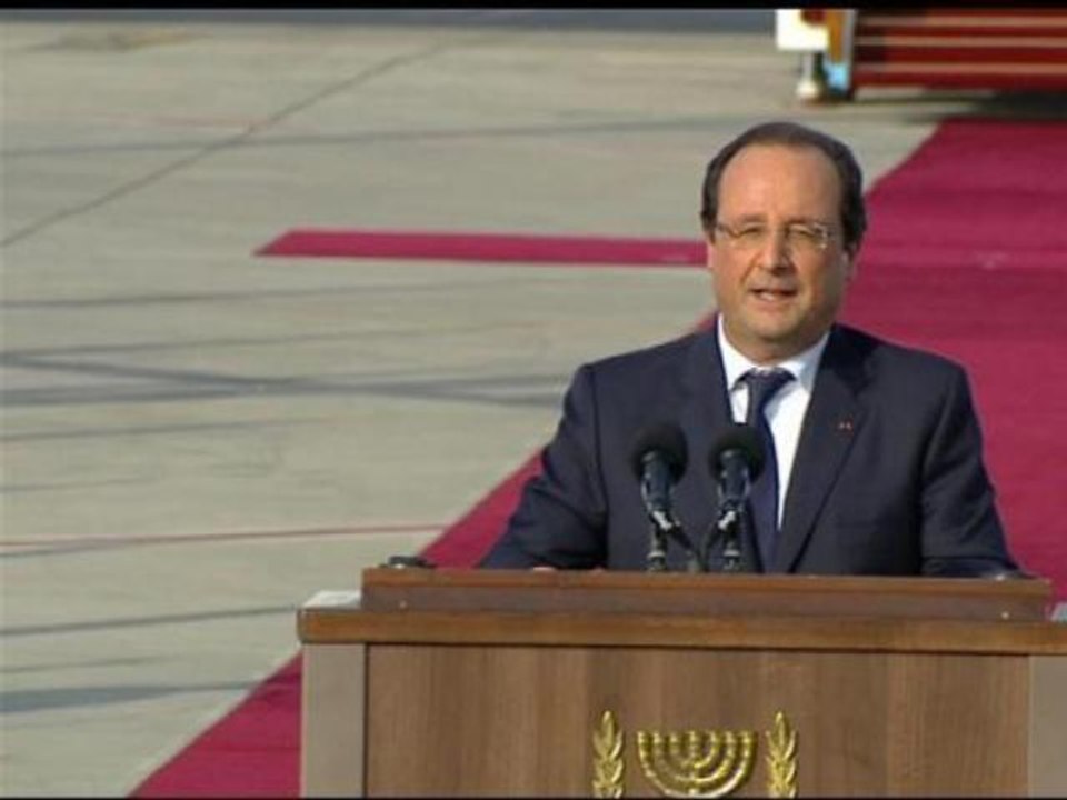 Hollande au peuple d'Israël: "Je suis votre ami et je le serai toujours" - 17/11