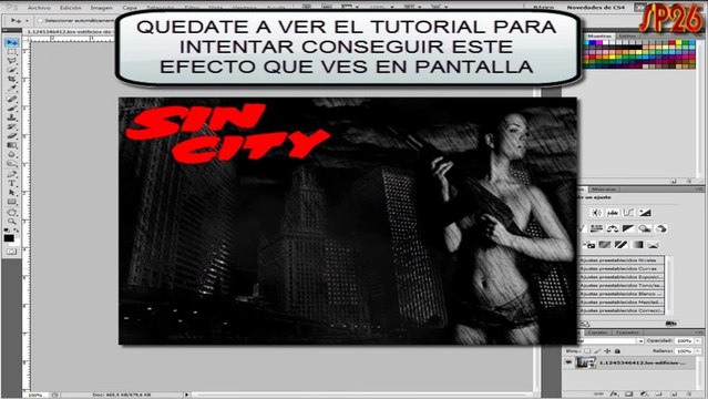Tutorial Photoshop Efecto Sin City