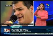 Anuncia presidente Correa apertura de embajadas de Minsk y Quito