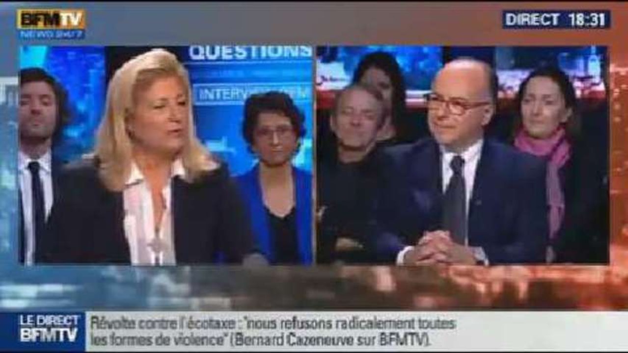 BFM Politique: L'interview de BFM Business, Bernard Cazeneuve répond aux questions de Hedwige Chevrillon - 17/11