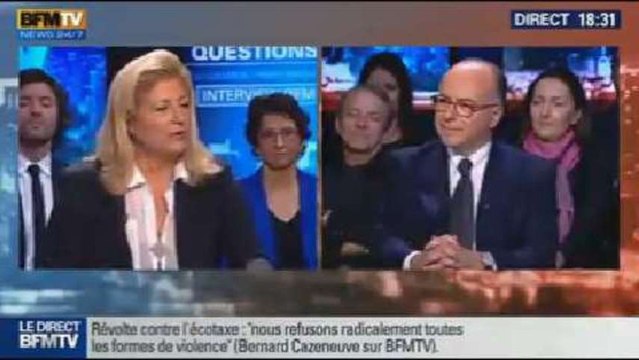 BFM Politique: L'interview de BFM Business, Bernard Cazeneuve répond aux questions de Hedwige Chevrillon - 17/11