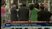 Franco Parisi candidato chileno independiente acude a votar