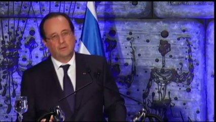 Hollande attend "des gestes" des Israéliens et des Palestiniens pour la paix
