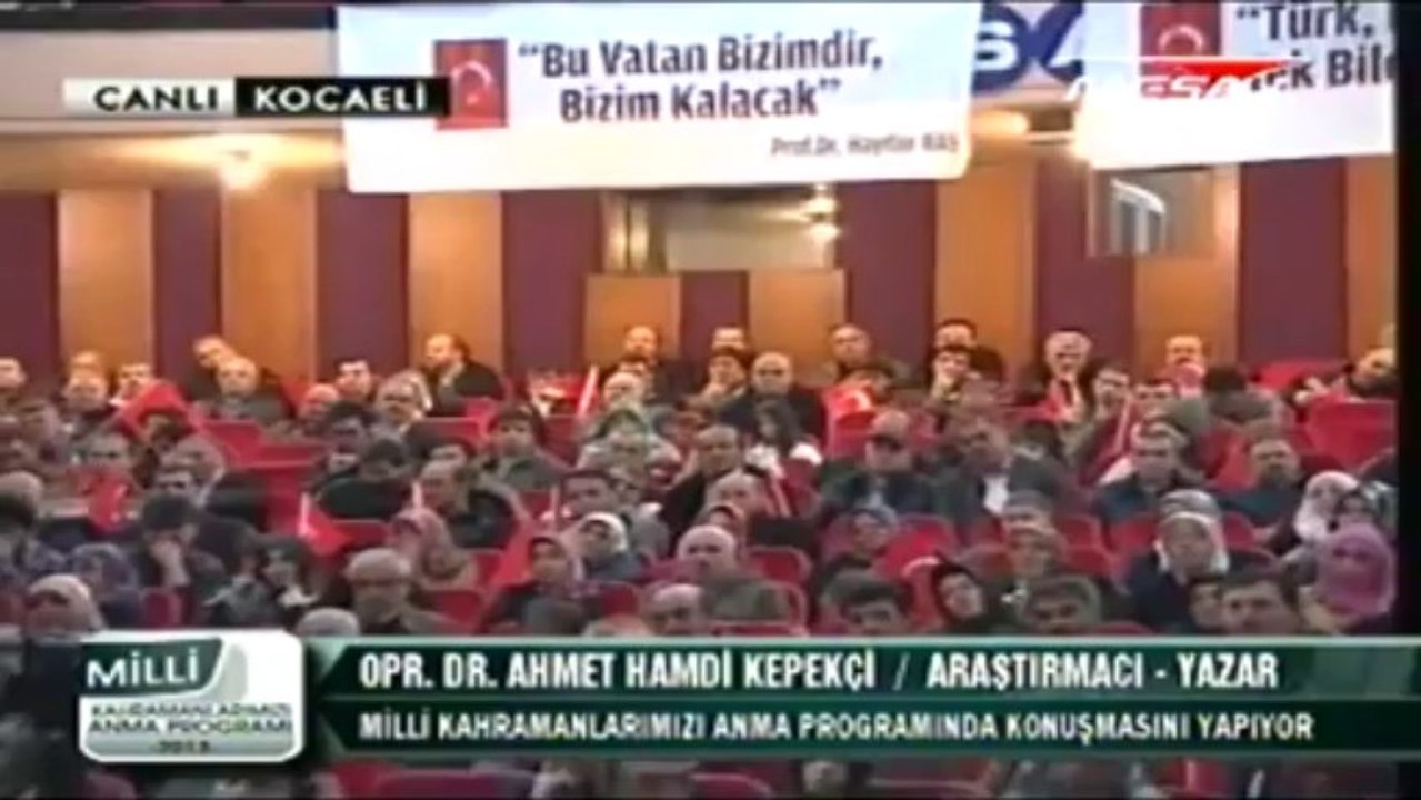 Milli Kahramanlarımızı Anma Programı Dr. Ahmet Hamdi Kepekci 17,11,2013