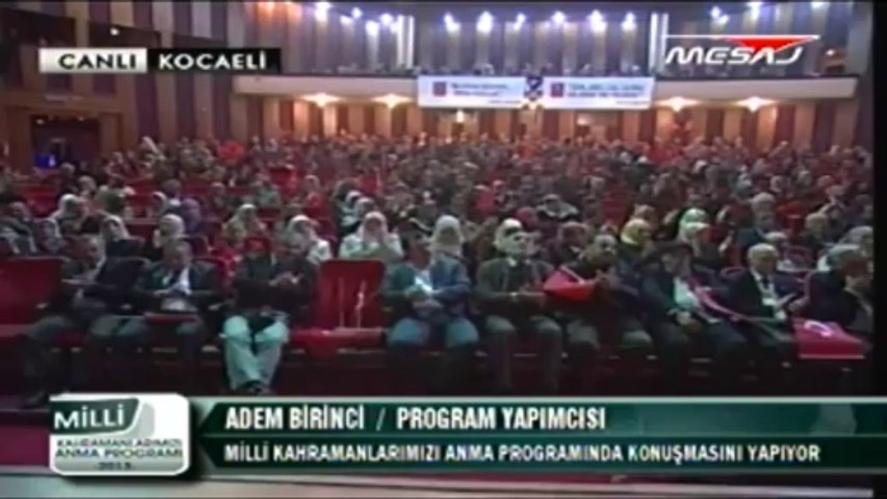 Milli Kahramanlarımızı Anma Programı Köy Tv Program Yapımcısı Adem Birinci 17,11,2013