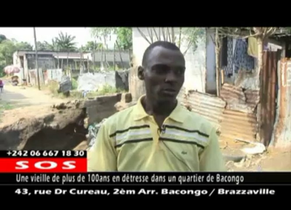 CONGO-BRAZZAVILLE : UNE VIELLE DE PLUS DE 100 ANS EN DÉTRESSE DANS UN QUARTIER POPULAIRE DE BACONGO.